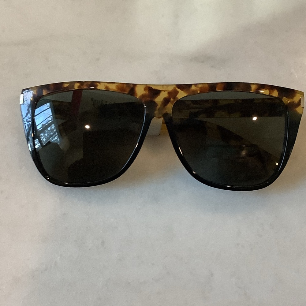 Saint Laurent Tortoise Shell Sunglasses SL1, Brand New